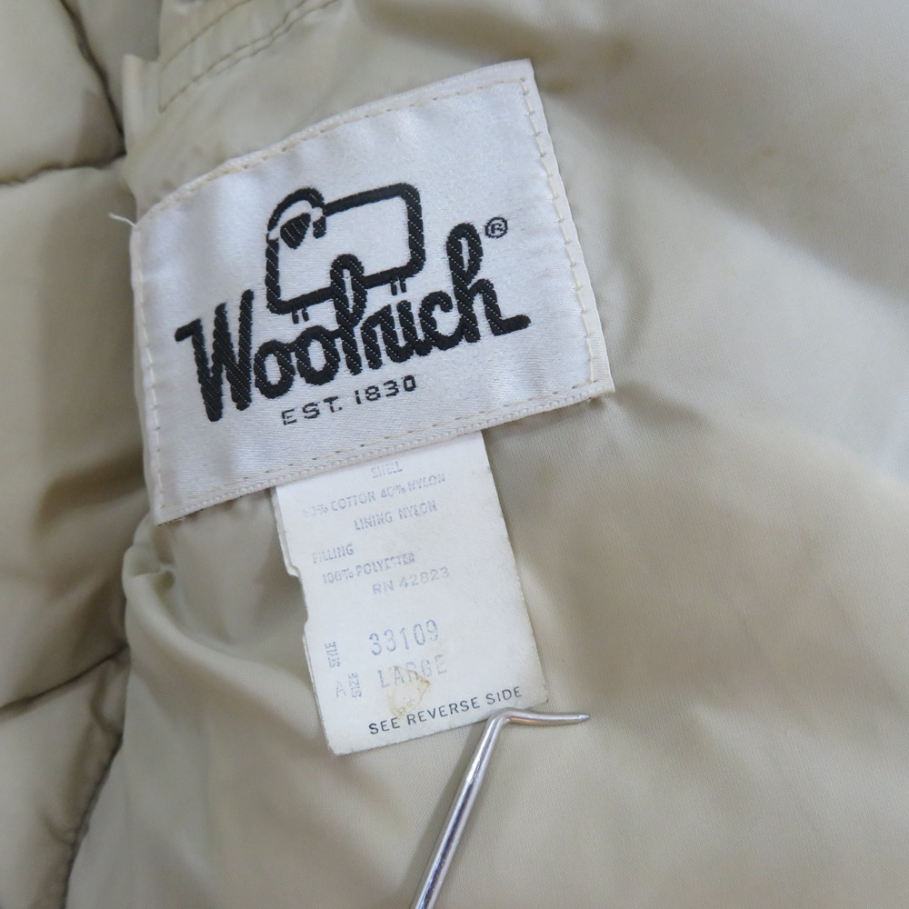 Woolrich Blue Puffer Jacket Zip Up Coat Sz L 1970s - Picture 4 of 9